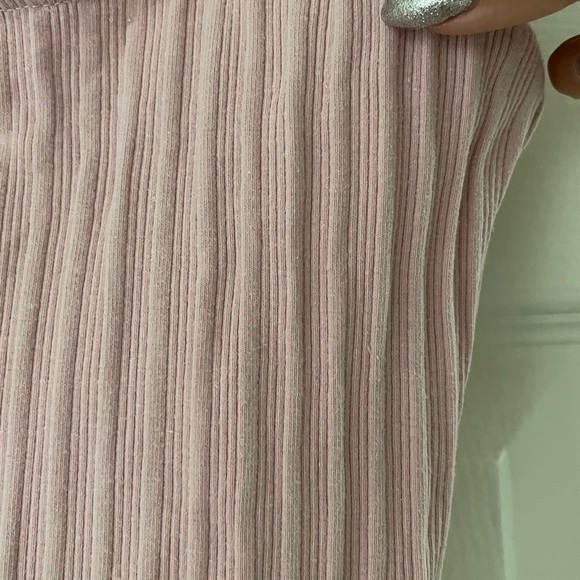 Privacy Please Revolve pink ribbed body con dress - Picture 3 of 4